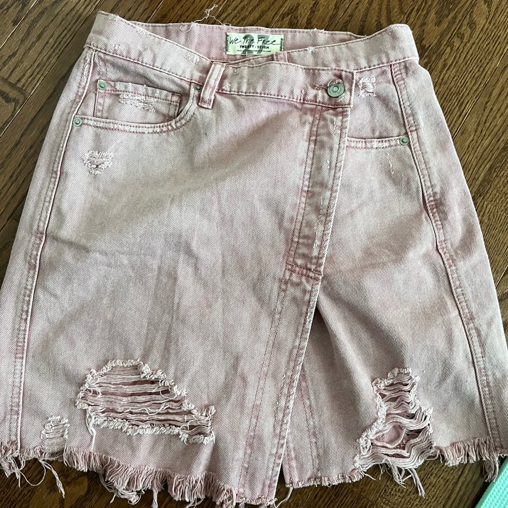 We the free asymmetrical skirt